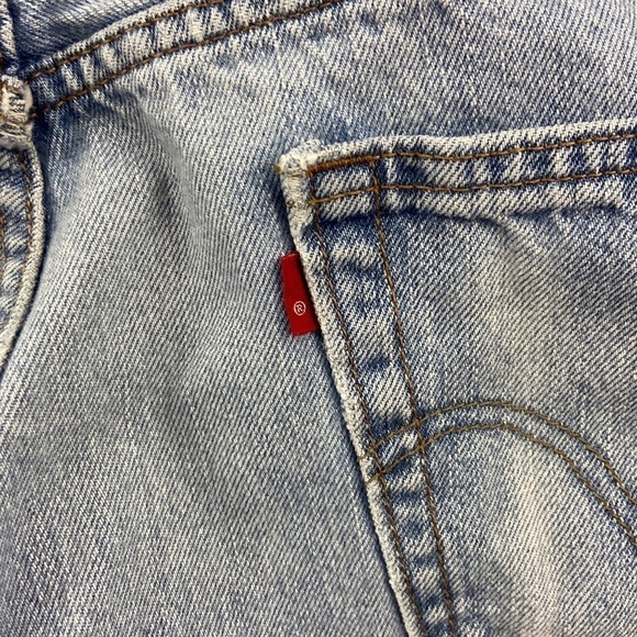 Levis 505 Men Regular Fit Light W36 L32 Blue Jeans - Picture 11 of 13